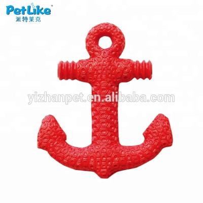 China Viable Soft Red Rubber Anchor Dog Chew Toy Without Rope New 2019 Dog Cat Pet China Online Shopping Supplier for sale