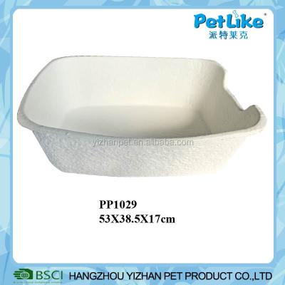 China Wholesale Sustainable Biodegradable Disposable Paper Cat Litter Trays for sale