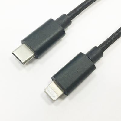 China USB C Mobile Phone Nylon Braided Shorts To Power On Cable Charger Synchronization And Charging Data Cord for sale