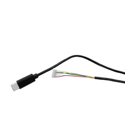 China COMPUTER Factory Customized 1M Type C 5 Pin Plastic Shell Terminal Connection Male Line To JST 06P-SJN Power Cord Cable for sale