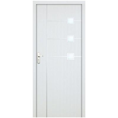 China Modern Cheap Low Price MDF Wooden Board Modern Door For Home Interior PVC Wood Doors for sale