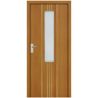 China New modern pvc coated wooden pvc door reliable mdf quality door soundproof glass door for sale