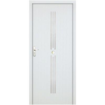 China Modern Interior MDF Wooden Door Designs PVC Door For Bedroom Bathroom for sale