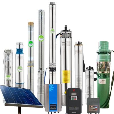 China High Flow 1 Hp To 25 Hp Solar Submersible Water Pump Solar Powered For Deep Irrigation 100m Lift Factor Well Price for sale