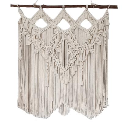 China Contemporary Handmade Macrame Woven Wall Hanging Tapestry for sale