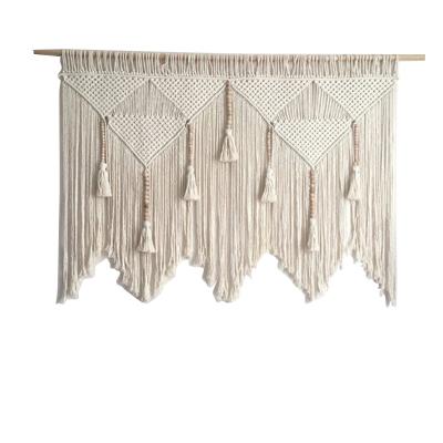 China Macrame Wall Hanging Tapestry Contemporary Handmade Cotton Woven Plant Wall Hangers for sale