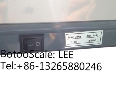 China 10kg / 0.1g Electronic Weighing Balance Counting Summation Print Rs232 Upper for sale