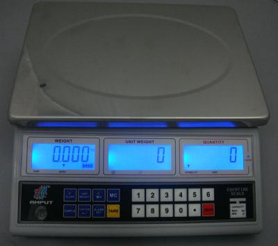 China 15kg x 0.5g Digitaces que cuentan el laboratorio de la precisión de la escala que pesa la adición que se calienta de la impresión 20Keys en venta