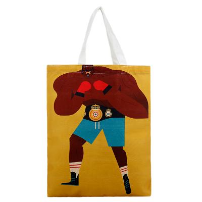 China Eco Friendly Full Color Sublimation Handled Printed Canvas Bag For Promotion for sale