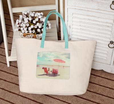 China Hot Sale Customer Handled Bag For Women Custom Tote Bag Reusable Printed Grocery for sale