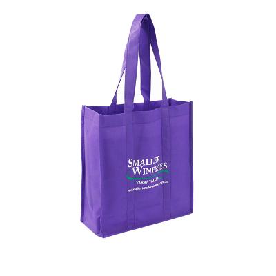 China Handled Reusable Eco Friendly Bag in Resistant Purple Color for Groceries for sale