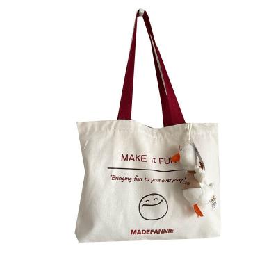 China Environmental Handled Recyclable 12OZ Zipper Canvas Tote Bag For Shopping Bag Beach Bag for sale