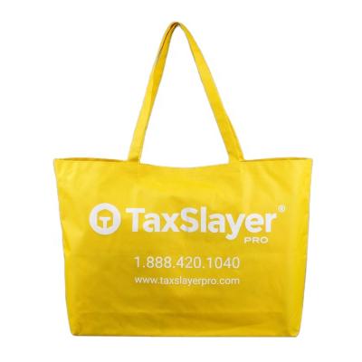 China Reusable Waterproof Eco-friendly Handled Oxford Tote Bag With Custom Logo Oxford Shopping Bags for sale