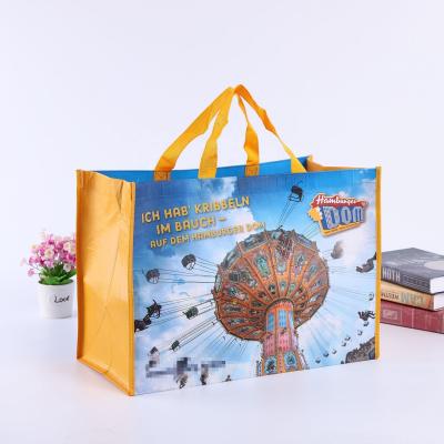 China Large Capacity Handled Reusable Recycled PP Woven Bags Laminated Custom Buying PP Woven Bag for sale