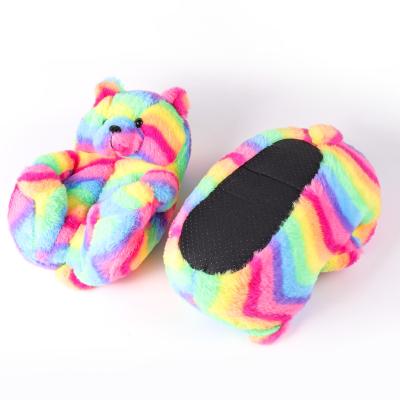 China Indoor Plush Teddy Bear Slippers Inclusive Winter Fashion Trend Popular Warm Stylish Cotton Home for sale