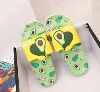 China Light Japanese Avocado Strawberry Children's Avocado Slippers Parent's Child Slippers Summer Slippers for Kids for sale