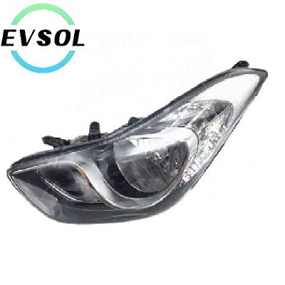 China Cool Fast Car Accessories Lighting Systems Head Lamp Halogen And Xenon Auto Headlights For Hyundai Elantra 2012 2013 2014 2015 for sale