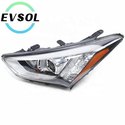 China Cool Factory Direct Sale Fast Lighting System Auto Headlight Head Light Led Headlights For Hyundai Santa Fe Santa Fe 2013 2014 2015 2016 for sale