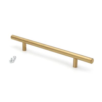 China Stainless Steel Solid Gold Hollow Cabinet Modern Kitchen Bathroom Pulls Drawer Handles for sale