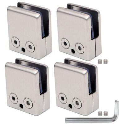 China Bathroom Factory Direct Modern Design Glass Table Clamp Railing Corner Clips for sale