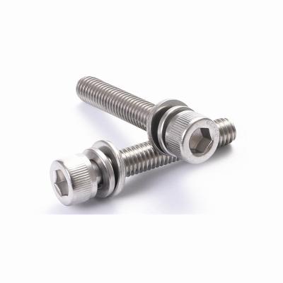 China HEX 304 Stainless Steel Hex Socket Three Combination Screws High Quality Custom Screws for sale