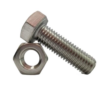 China Hot Sale High Tensile Stainless Steel Hex Bolt and Nuts Set DIN931 Hex Head Locking Bolts for sale