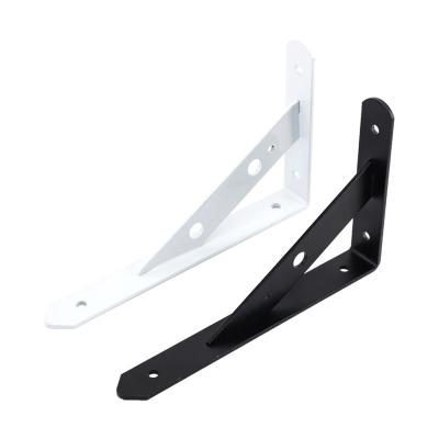 China Metal Iron Angle Corner Furniture Steel Black White 90 Degree L Bracket 2mm Thickness 90 Degree for sale