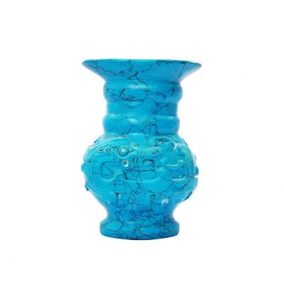 China China antiques ring design trumpet mouth non-slip design synthetic pine stone censer for sale