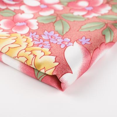 China Breathable Cloth Satin Fabric Hotsales 100% Polyester Polyester Wholesale Textile Suppliers Floral Printed for sale