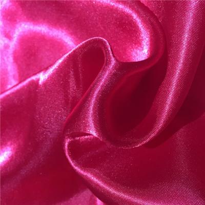 China Home Textile Bedding Fabric Solid Color Satin Fabric Wholesale Anti-static Soft 100% Polyester for sale