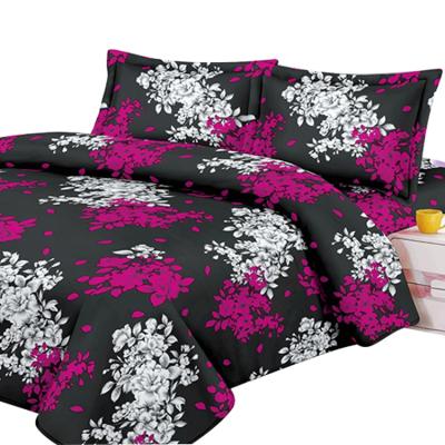 China Nondisposable Wholesale 4pcs Duver Cover Set 100% Polyester King Sheet Bedding Set for sale