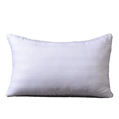 China Anti-Static Stripe Home Hotel Luxury White 100% Polyester Satin Pillow Shell Pillow Case for sale