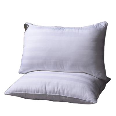 China Anti-static White Pillow Protectors Hotel Polyester Microfiber Pillow Shell Striped Pillowcase for sale