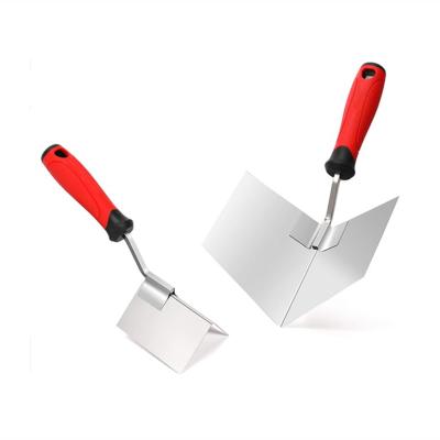 China Drywall Corner Corner Tool Kit 2 Pieces Inside Trowel Outside Corner Knife With Soft Handle for sale