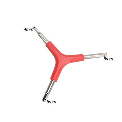 China Multifunctional bicycle wrench repair tool Y wrench 4/5/6mm tri-hex bicycle repair hand tool for sale