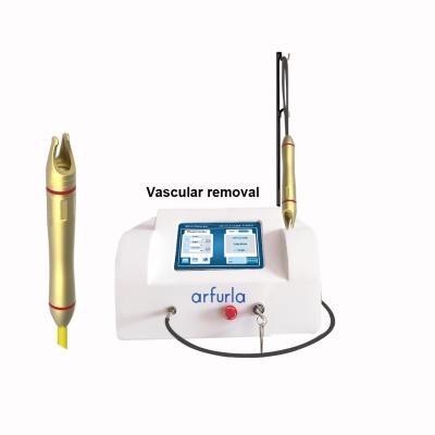 China Blood vessel removal 980nm fiber coupled diode laser spider vein removal machine laser for varicose vein removal on leg for sale