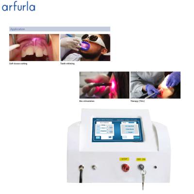 China Arfurla 980nm 1470nm Skin Tightening Teeth Whitening Face Lifting Diode Laser Machine Dental Equipments for sale