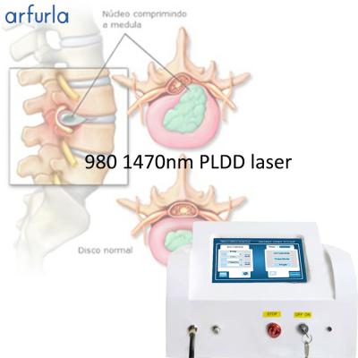 China Skin Tightening Arfurla Surgical Wavelength 980nm 1470nm Proctology PLDD Laser Treatment Machine for sale