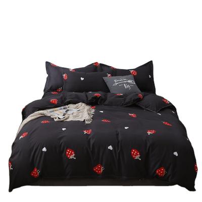 China Anti-Static Custom Luxury Soft Feeling Bedding Set With Pillowcase for sale