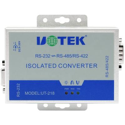 China UOTEK UT-218 RS232 to RS485 RS422 Converter Isolated Serial Interface Converter Adapter with Isolation for sale