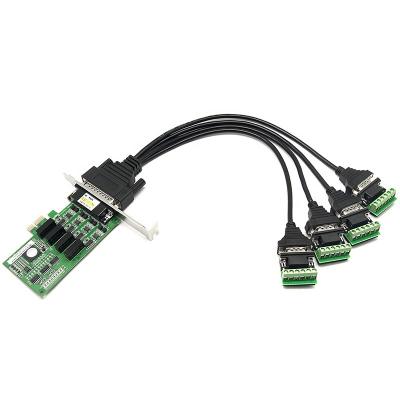 China UOTEK UT-794i 4Ports to PCI-E RS485 RS422 Multi-serial Port Card with Isolation 280*220*60mm for sale