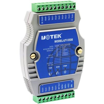 China UOTEK aluminum UT-5508 8 analog input the input-output module for sale