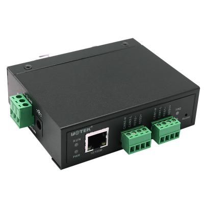 China UOTEK UT-6502 Industrial Automation TCP/IP to Port 2 CANBUS Protocol Converter for sale