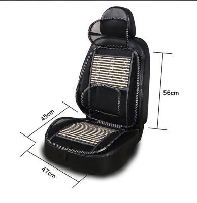 China Durable Car Accessories Set Ice Silk Automotive Interior Breathable Sheet Bamboo Summer Cool Cushion Cover Car Cushion Set for sale