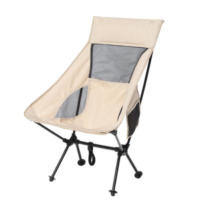 China Durable Outdoor Portable Ultralight Patio Lounge Chair Camping BBQ Aluminum Alloy Folding Chair Leisure Fishing Beach Chair for sale