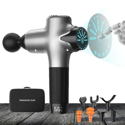 China 2022 body rechargeable battery relex muscle percussion cordless massager boby gun for sale