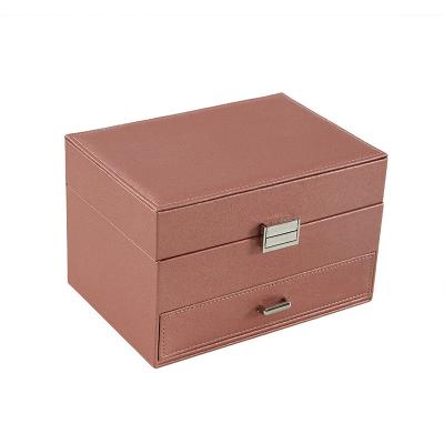 China Fashionable Wholesale Custom Leather Jewelry Packaging Boxes Logo Printed Jewelry Boxes Popular for sale