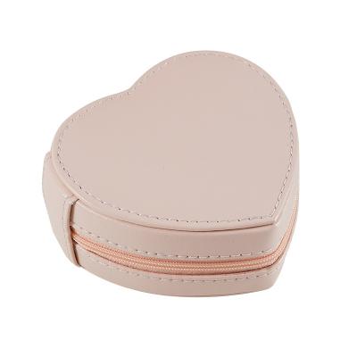 China Factory Price Fashionable Valentine's Day Heart Shape Paper Jewelry Box Women Girls Ring Necklace Ear Stud Box Luxury Organizer for sale