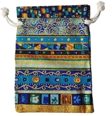 China SENCAI Recyclable Fabric Burlap Bags Drawstring Cotton Jewelry Pouches Candy Chocolate Bag Gift Wrapping Bags with Egyptian Ethnic Style for sale