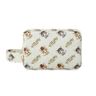 China High Quality Printed Durable Cosmetic Bag Logo Pouch Cotton Travel Makeup Organizer Durable Gift Pencil Canvas for sale